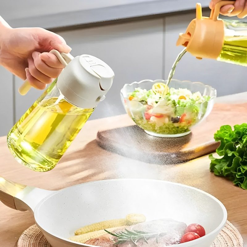 2-in-1 Olive Oil Dispenser & Sprayer – Perfect for Cooking, Salads, and BBQ - 图片 6