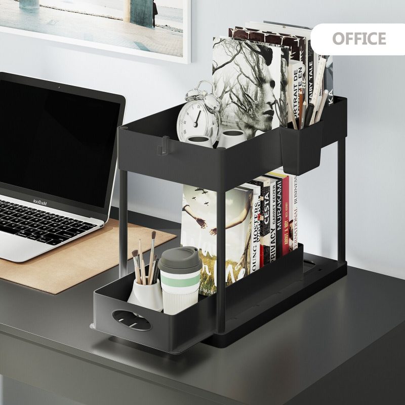 1 Pack or 2 Pack Under Sink Organizers with 2 Tier Sliding Drawers - 图片 15