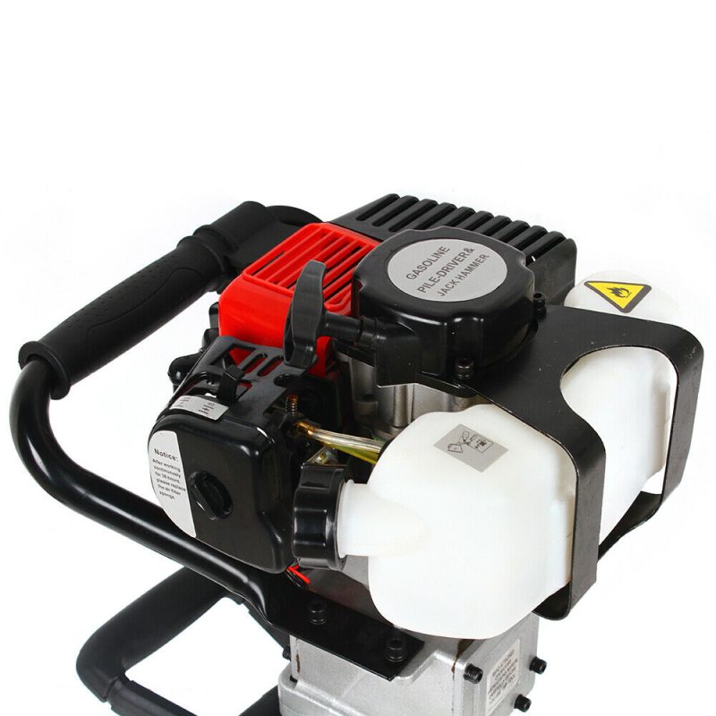 2 Stroke 32.6cc T Post Driver Gasoline Pile Driver Farm Fence Hammer Push Pile Kit Garden Piledriver Piling Machine - 图片 8