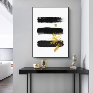 Abstract Gold Stroke