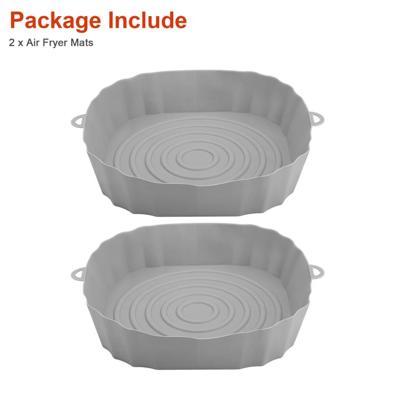 2 Pcs Air Fryer Silicone Pot Baskets Liners, Non-Stick & Oven Safe - 图片 9