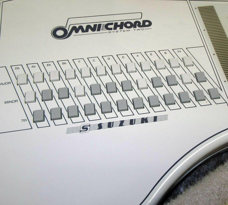 Suzuki Omnichord OM-84 System Two w/ Hard Case Power Supply Manual TESTED! WORKS - 图片 7